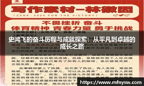 史鸿飞的奋斗历程与成就探索：从平凡到卓越的成长之路